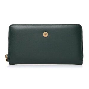 NWOT Versace Calfskin Medusa Zip Around Wallet